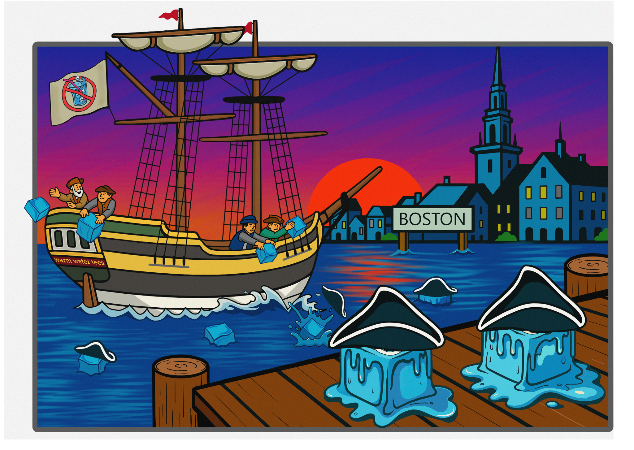 The Boston ICE Tea Party – Warm Water Tees