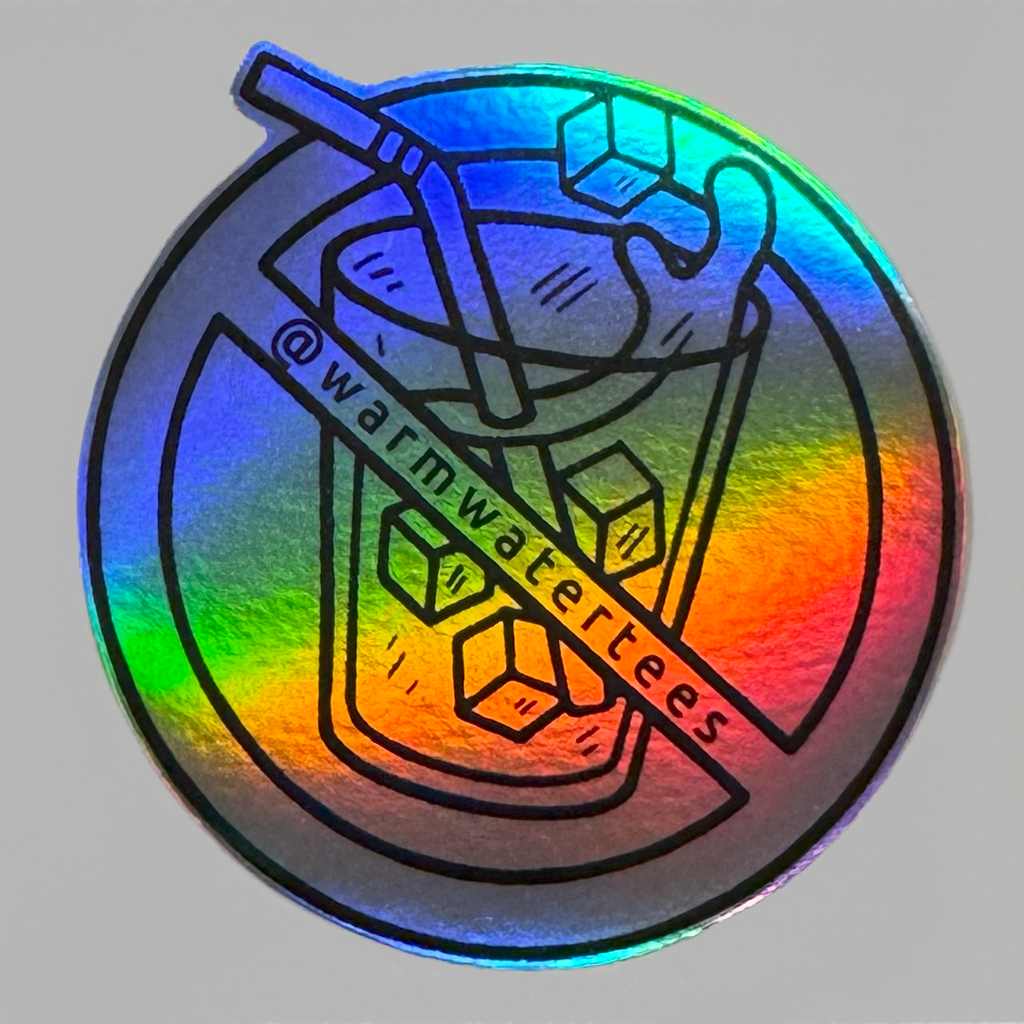 Holographic Anti ICE Logo Sticker